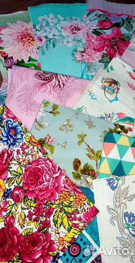 Весовой лоскут хб тканей рогожка,саржа,дорожка