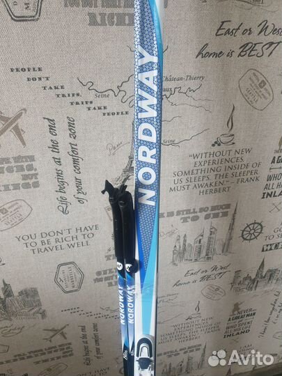 Лыжи беговые детские 140 с ботинками