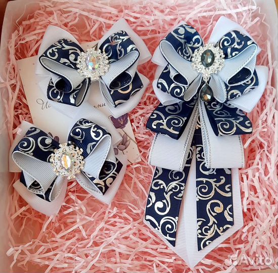 Набор бантики и галстук