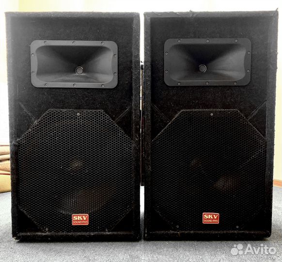Акустические колонки 250вт 2шт