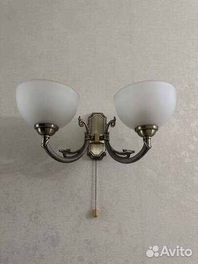 Светильник настенный бра бронза