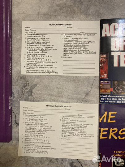 Sega genesis постеры рег карты игры