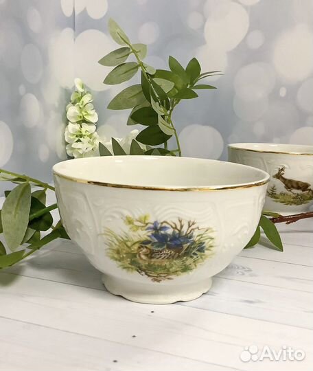 Пиала 13 см. «Охотничьи сюжеты» Чехия Бернадотте