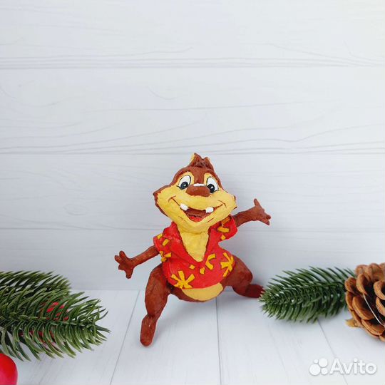 Ватные елочные игрушки