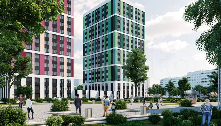 1-к. квартира, 44 м², 16/18 эт.