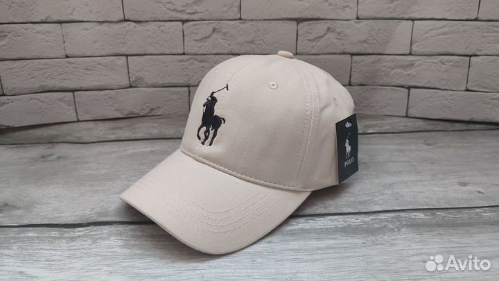 Кепка бейсболка Polo ralph lauren белая летняя