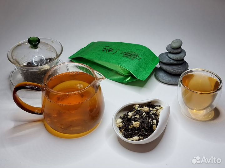 Чай зелёный с цветами жасмина / 100 грамм