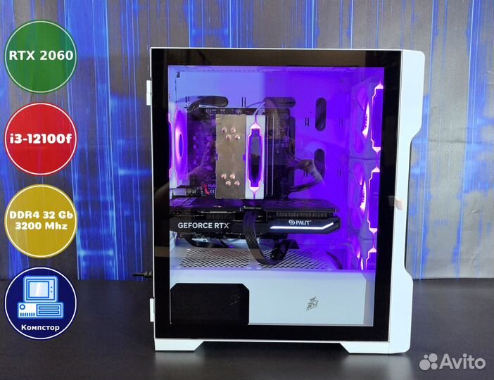 Сборка пк 4к i3-RTX2060-32DDR4-CAF1067854392-H610