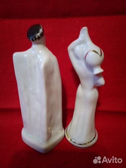Фарфоровые статуэтки- Джигит и Девушка с кувшином