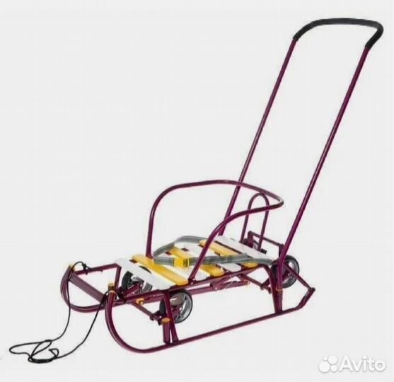 Санки ника тимка 6 универсал амарантовые