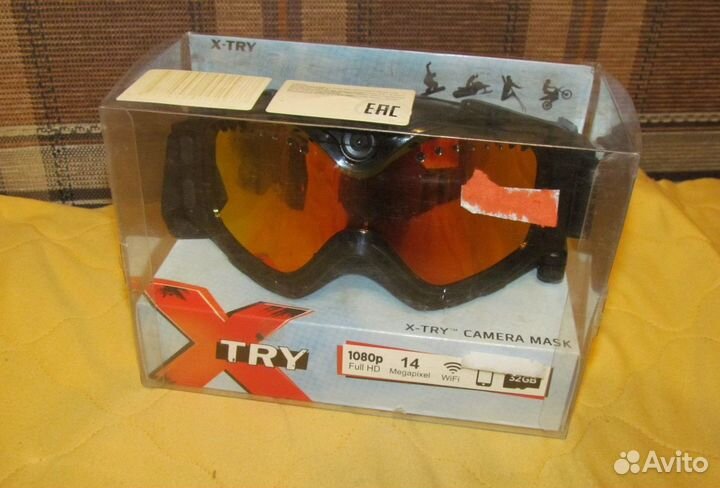 Экшн камера маска X-TRY XTM-100 FullHD 1080p Wi-Fi