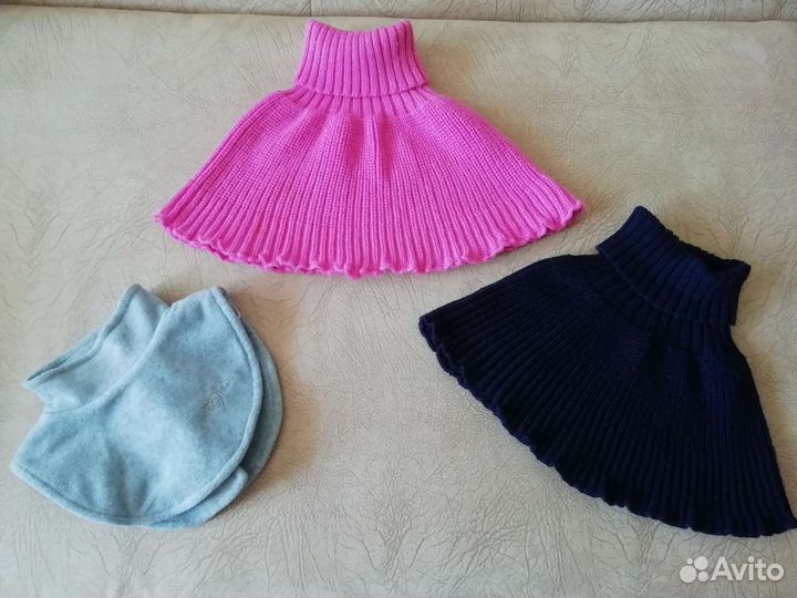 Манишка, шапки, шарф, варежки, перчатки