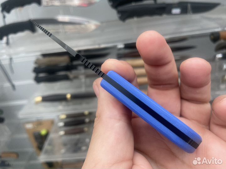 Шейный нож Amigo Z Black Titanium Kizlyar Supreme