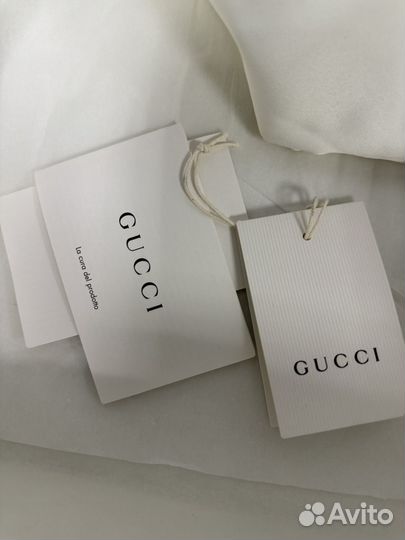 Gucci лоферы на меху GG оригинал