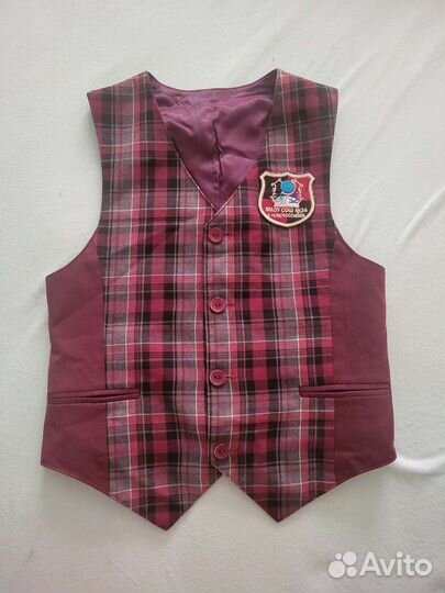 Жилетка для мальчика школьная 128