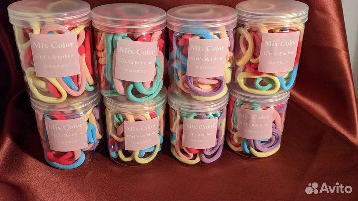 Резинки для волос 50 шт