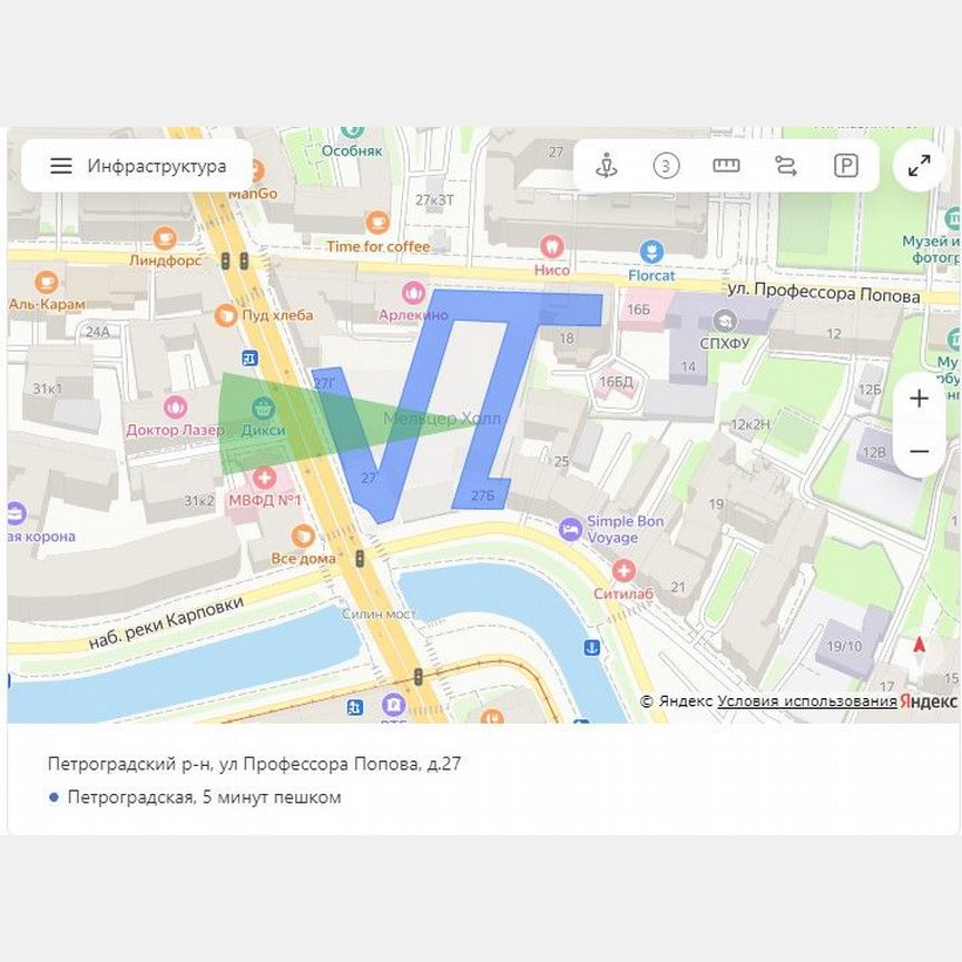 1-к. квартира, 46,9 м², 4/8 эт.