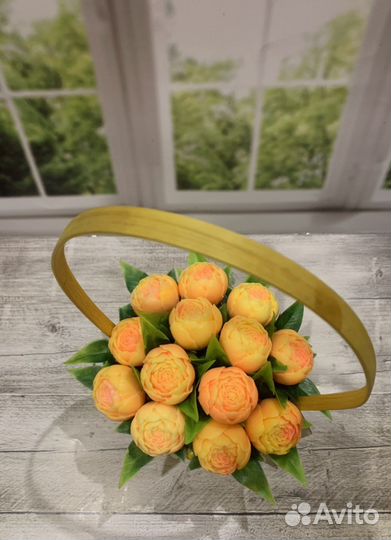 Мыло ручной работы пионы