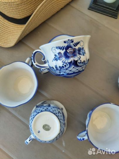 Чайный сервиз СССР гжель