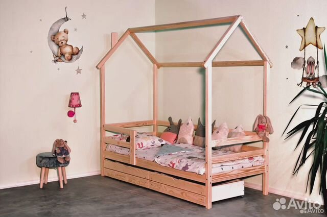 Кровать домик из массива сосны. Aктyaльнaя цeнa
