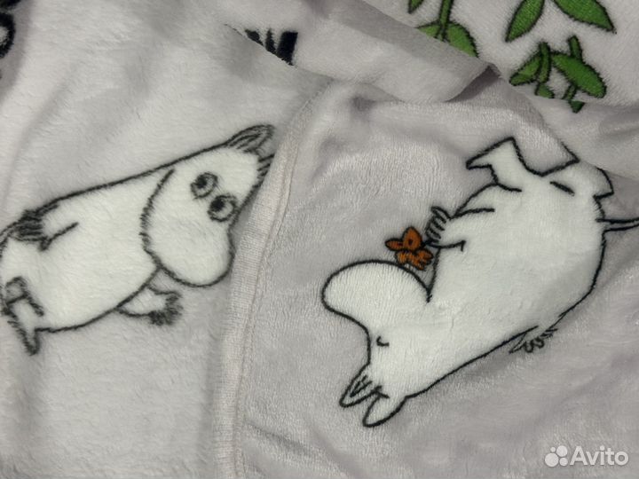 Плед из кораллового бархата 140х100 см Moomin
