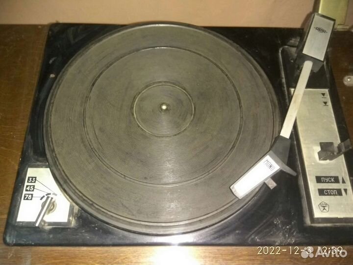 Ламповая радиола Урал 114 с иглой