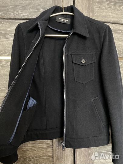 Шерстяная куртка на молнии topman