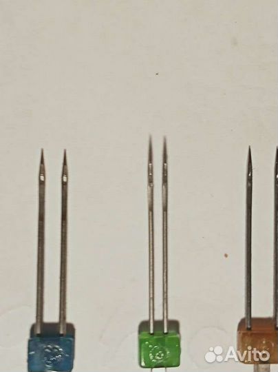 Иглы двойные для бытовых швейных машин