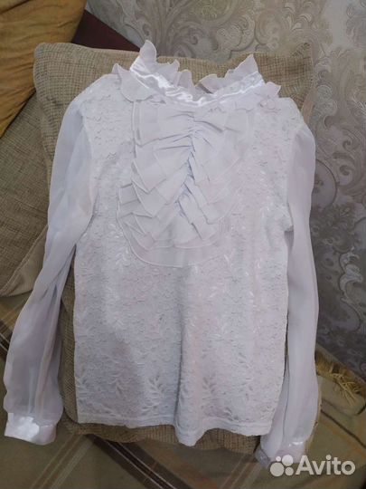 Блузка белая для девочек