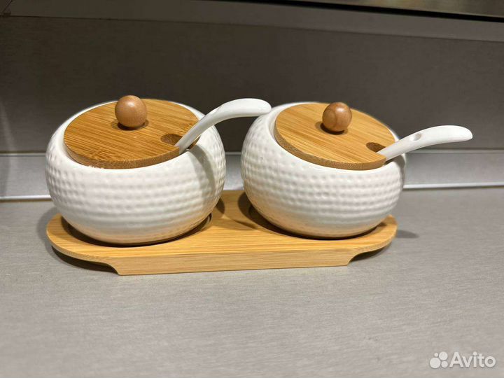 Набор для сахара, соли, чая новые