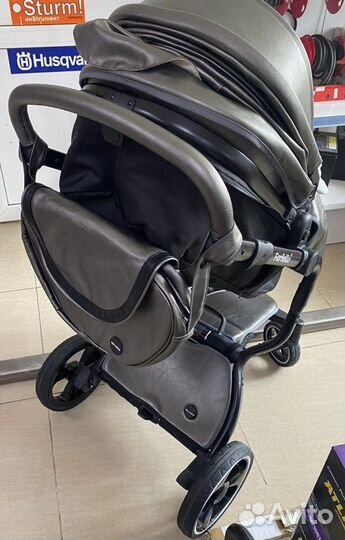 Коляска 2 в 1 Hot mama эко кожа