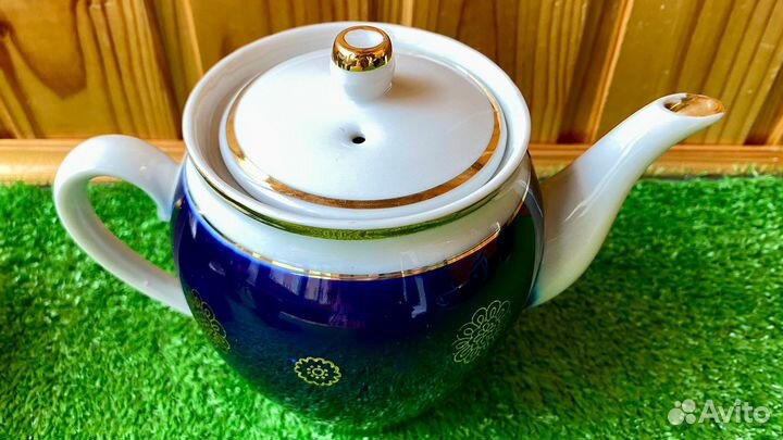 Сервиз чайный кобальт Полонное СССР