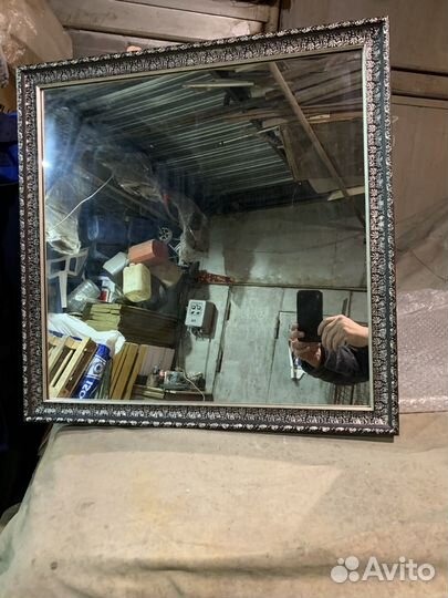 Зеркало LI Tempo del 60x60 см. Серебро Италия