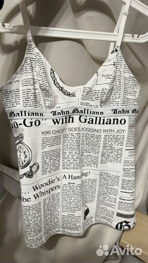 Майка John galliano gazette