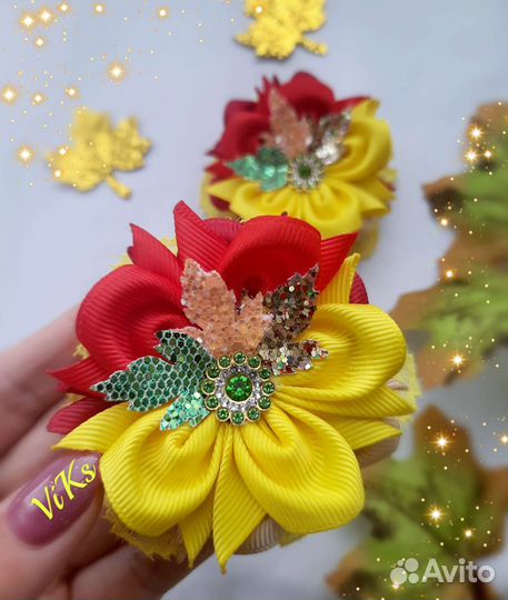 Бантики, ободки на осень