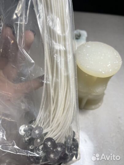 Силиконовая форма для свечей тело и фитили