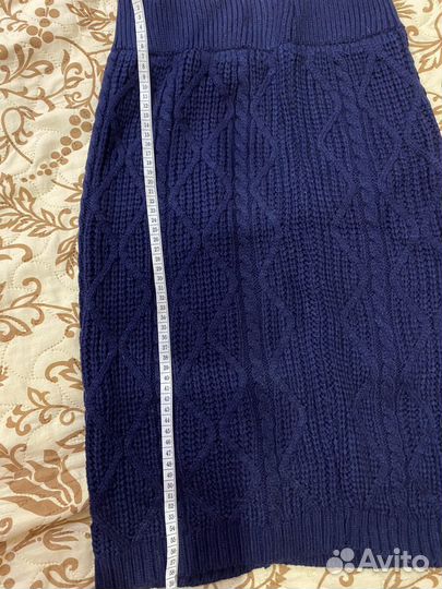 Вязаный костюм с юбкой