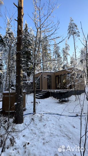 Глэмпинг с купелями и баней