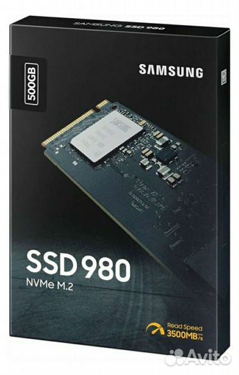 Новый SSD Samsung 980 500gb M.2, NVMe