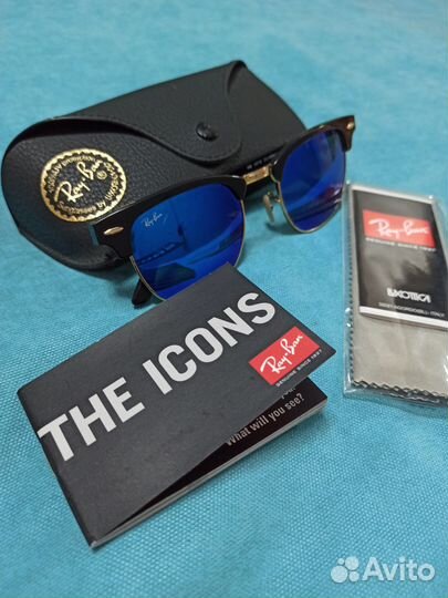 Солнцезащитные очки Rey Ban Clubmaster. Оригинал