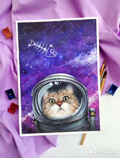 Картина акварель рисунок