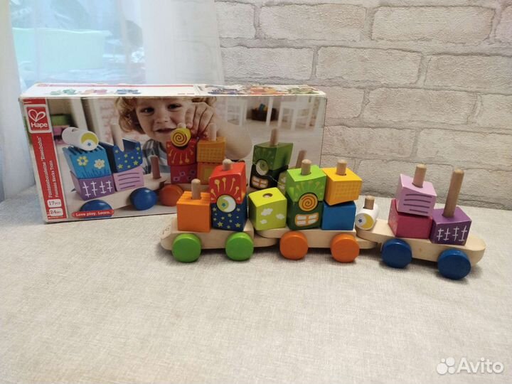 Конструктор деревянный Паровоз