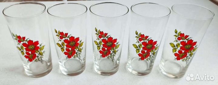 Набор высоких стаканов 5шт