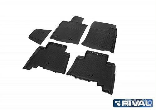 Коврики салона Toyota Land Cruiser Prado черный по