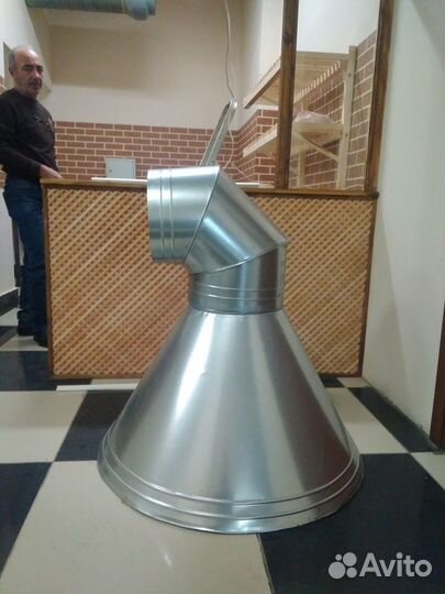 Вытяжной зонт для тандыра, круглый зонт, покраска