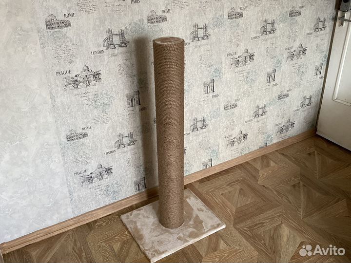 Когтеточка столбик из джута высокий