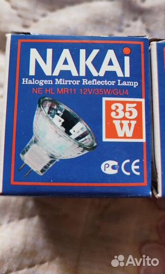 Лампы галагеновые nakai 35W/12V MR11 GU4 NE HL