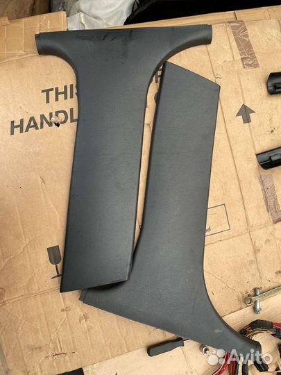 Бмв е39 накладка центральной стойки черная