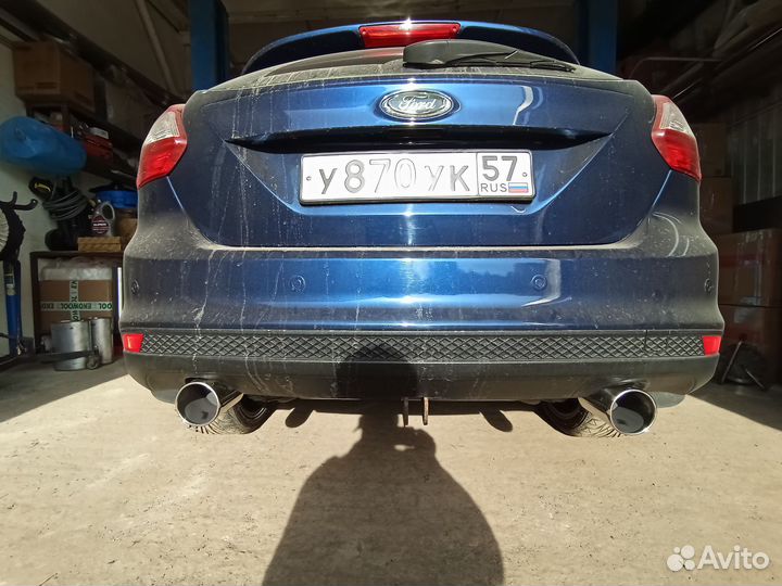 Раздвоенный выхлоп ford focus 3