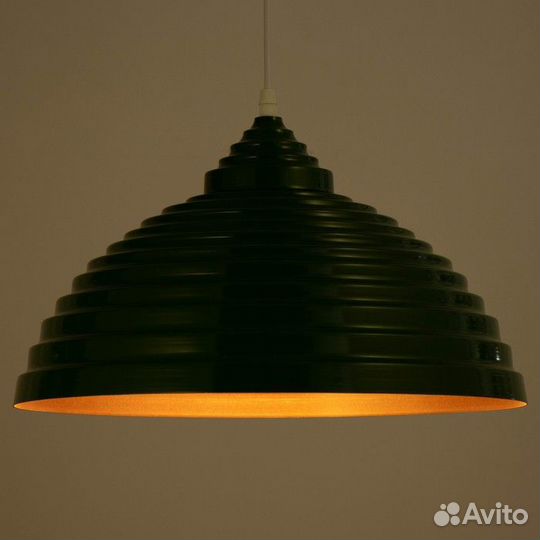 Светильник 'Этнер' E27 40Вт зеленый 39х39х28-128 с